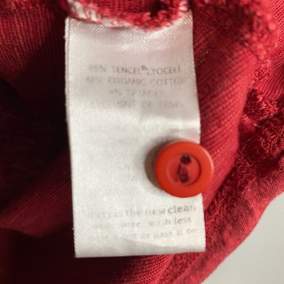 Horny Toad Long Sleeve Scoop Neck Henley Red Womens M - Picture 5 of 9